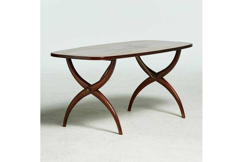 Coffeetable by David Rosen, mahogany, 1950's, produced by Westbergs, Tranas