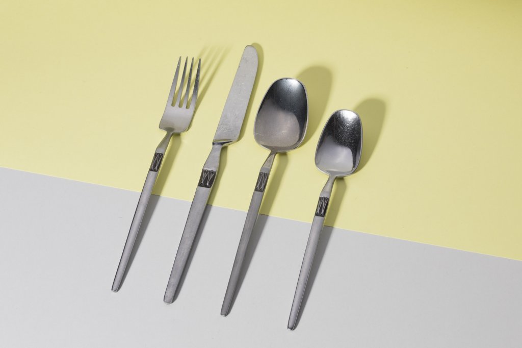 Flatware Imperial, 1968 by Clayton A. Laughlin, produced by Kobayashi Industrial Co. Ltd., Tsubame City, Japan - large range of pieces available including flatware