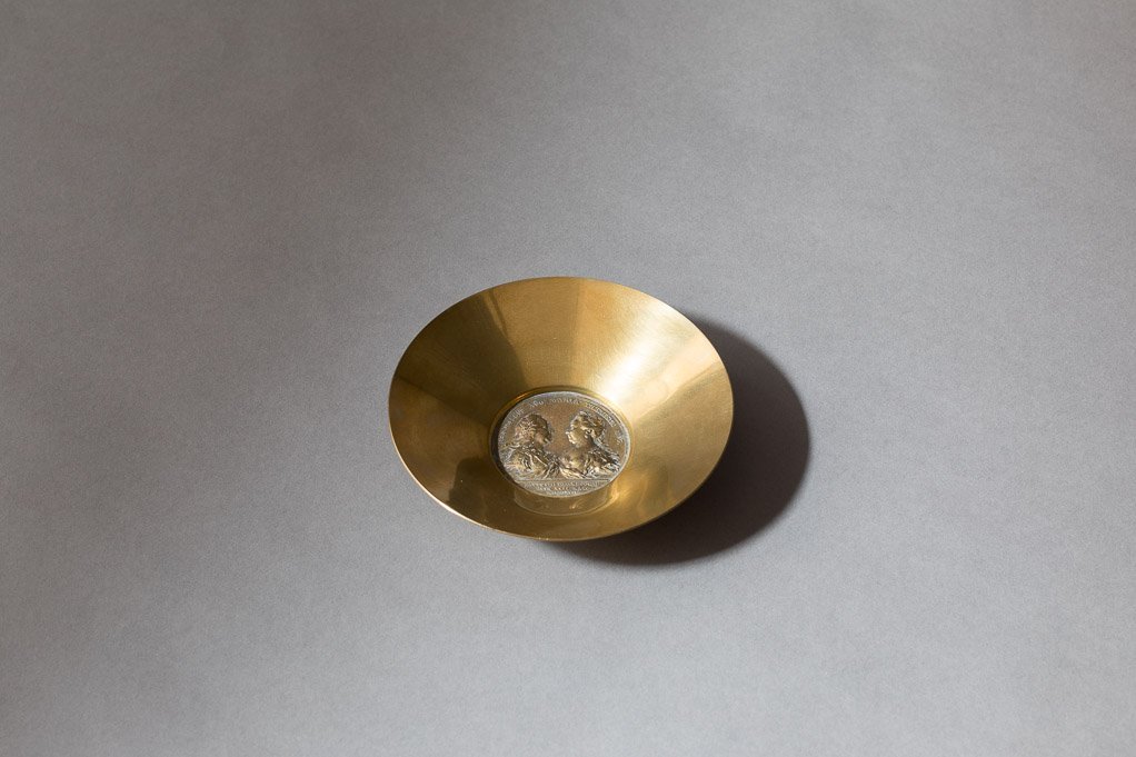 Bowl 4566, 1960s, Brass, w: 14cm