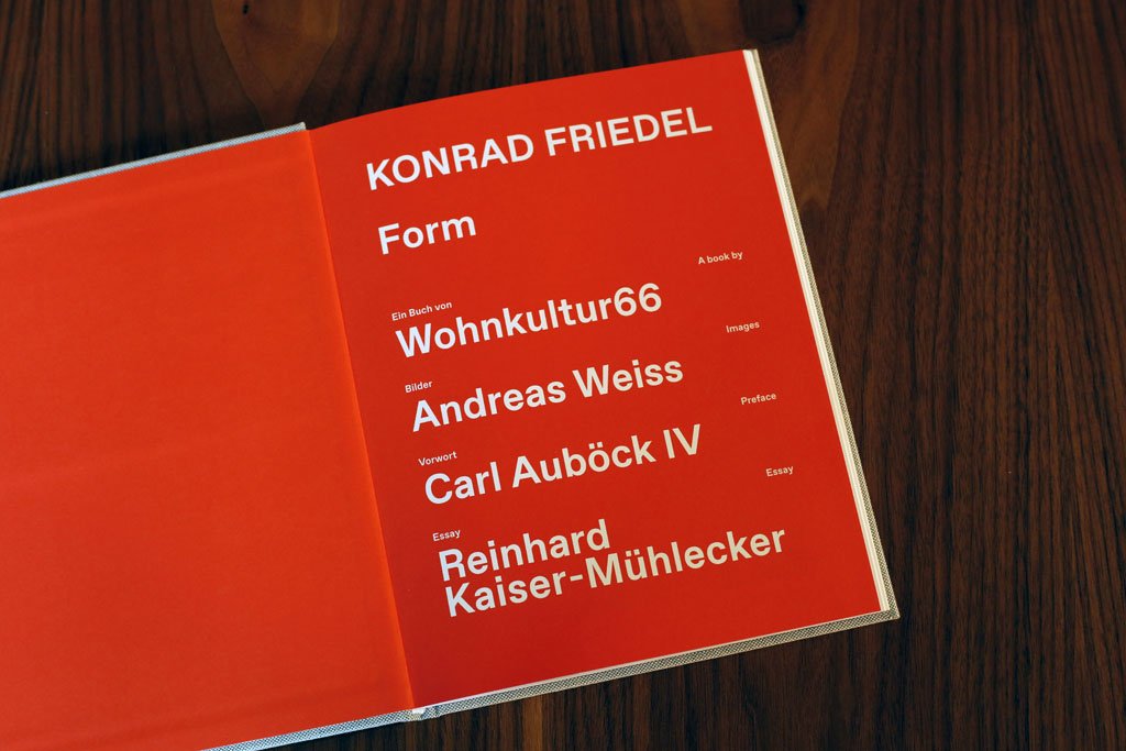 Konrad Friedel — FORM - some photos which are not in the book