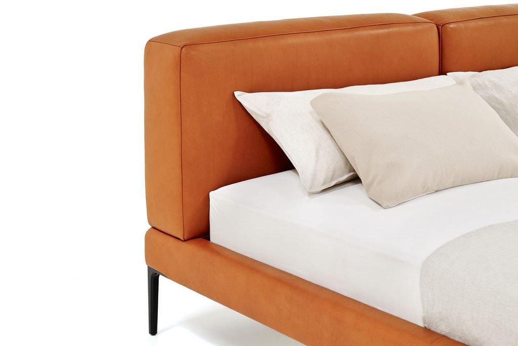 Joyce cushion bed, one version of a large selection of luxury beds, handmade in Austria